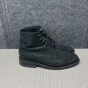 Thursday Boot Company Captain Boots Black Matte Leather Cap Toe Mens 9 US